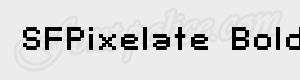 lcd SFPixelate Bold ttf