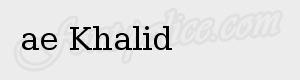 arabe ae Khalid ttf